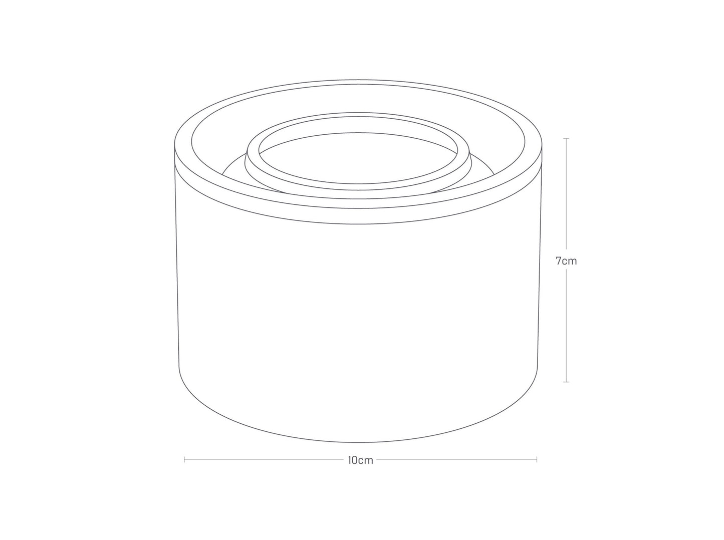 Tower Keramik-Aufbewahrungsbehälter White S