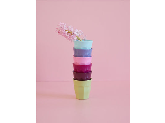 Melamin Becher Mehrfarbig 6er-Set