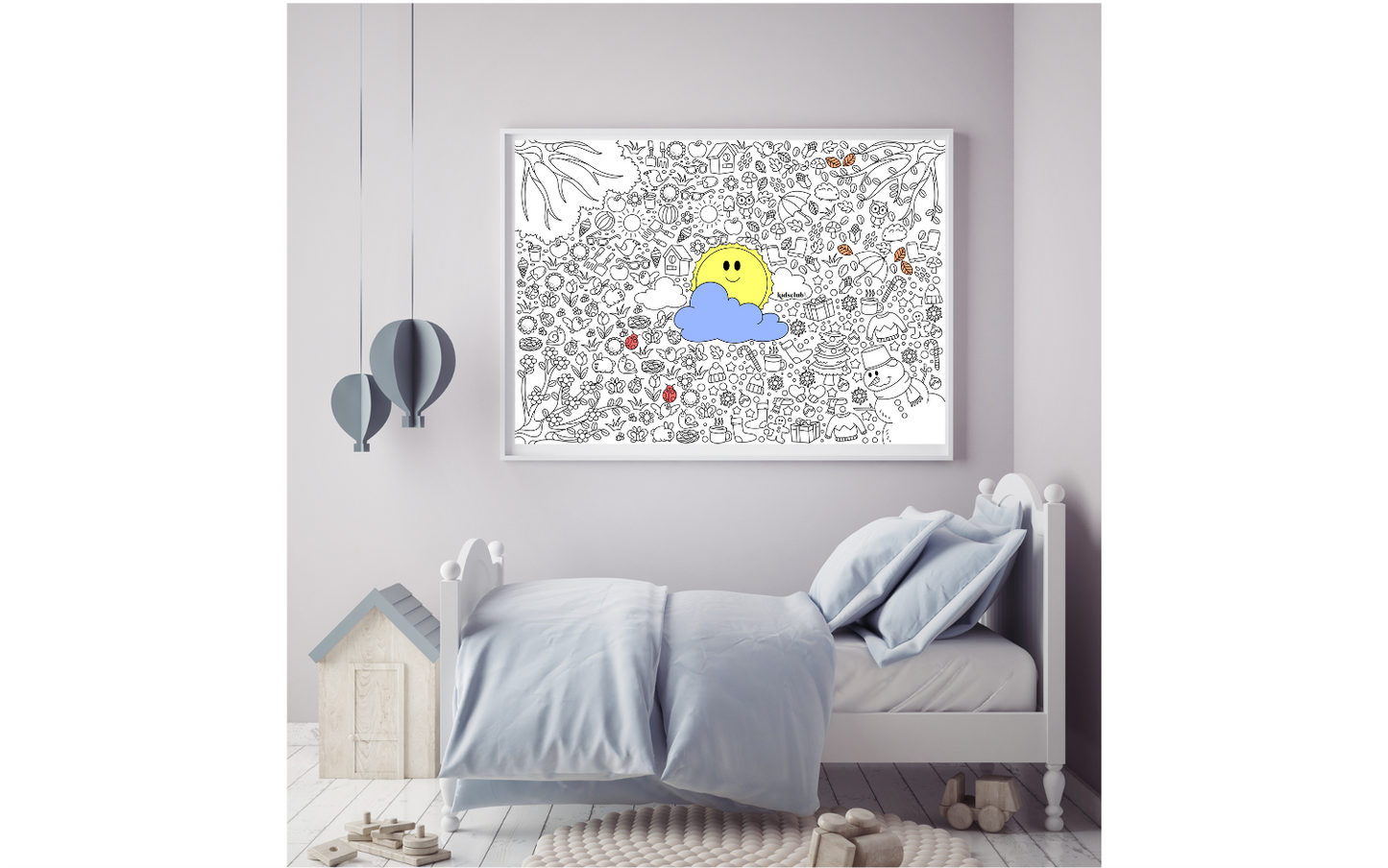 Ausmalposter No. 1 "Jahreszeiten" - Malen & Kreativität für Kinder