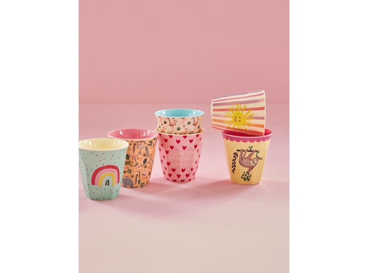 Melamin Becher 'Funky ' Print 6er-Set