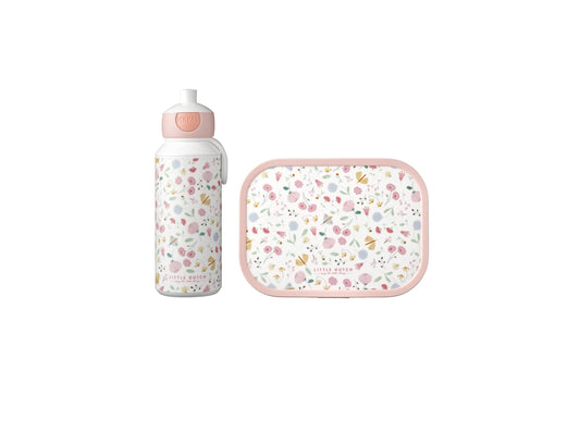 Trinkflasche Pop-up Campus Little Dutch - Flowers & Butterflies