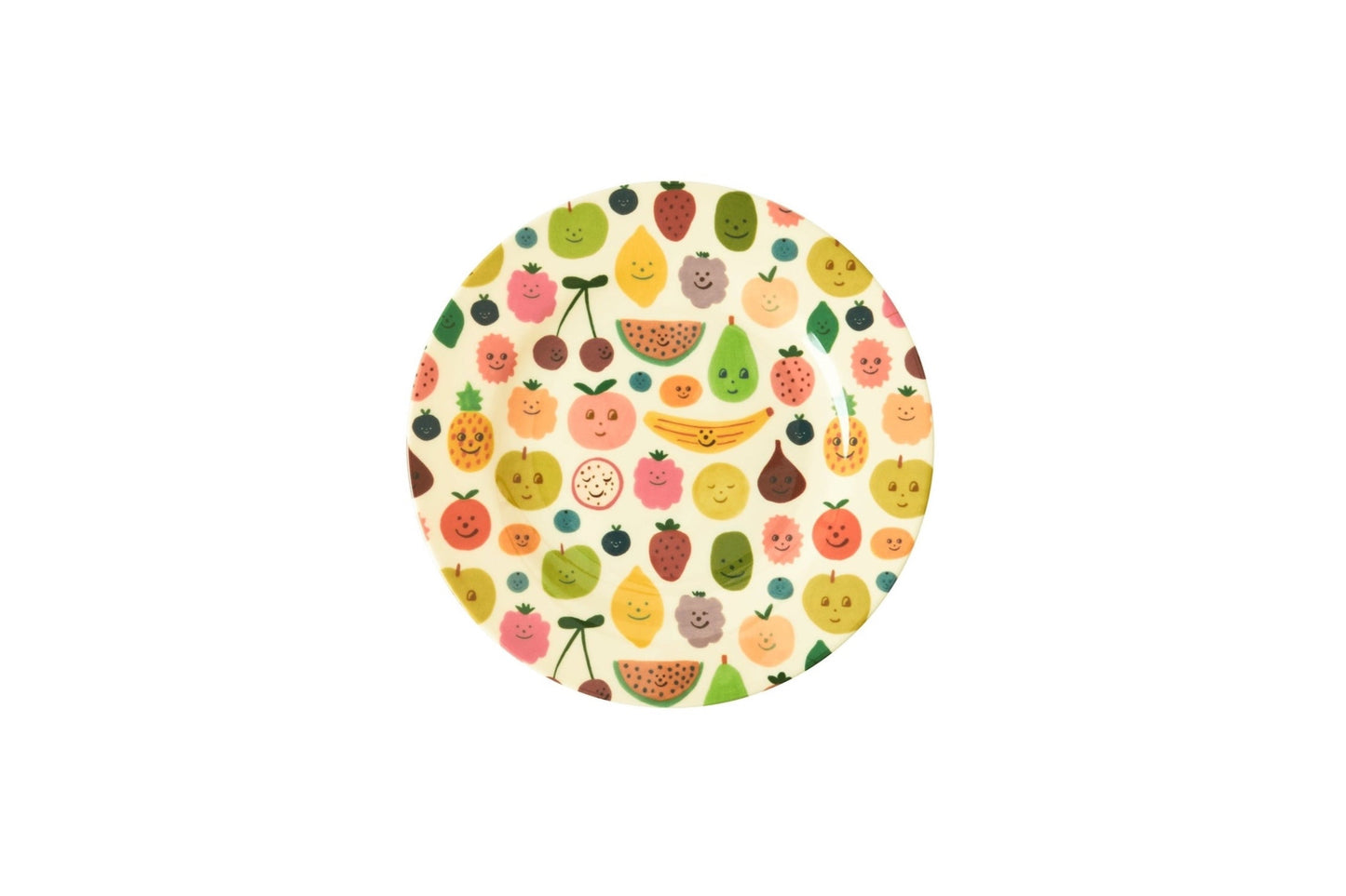 Melamin Kinderteller 'Happy Fruits' Print
