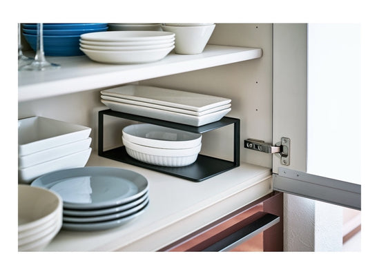 Rechteckiges Geschirrregal - Black