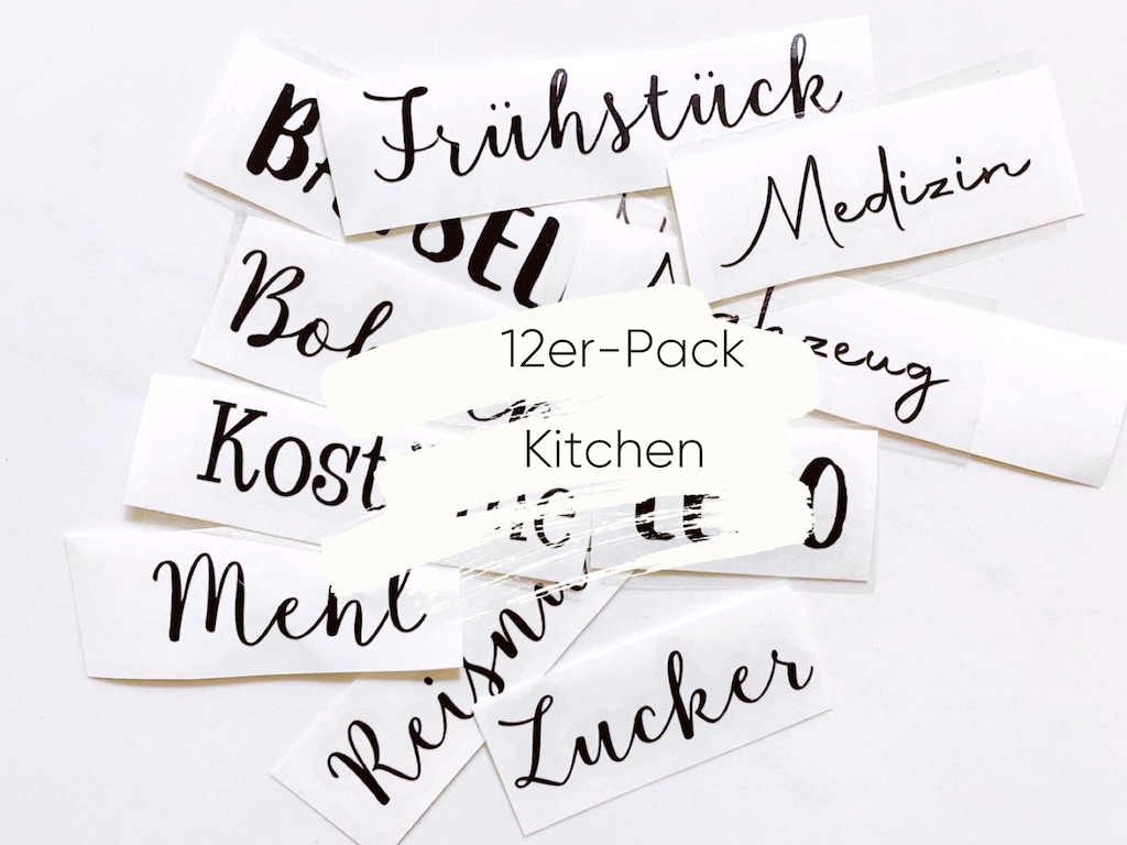 Labels  12er-Pack Kitchen