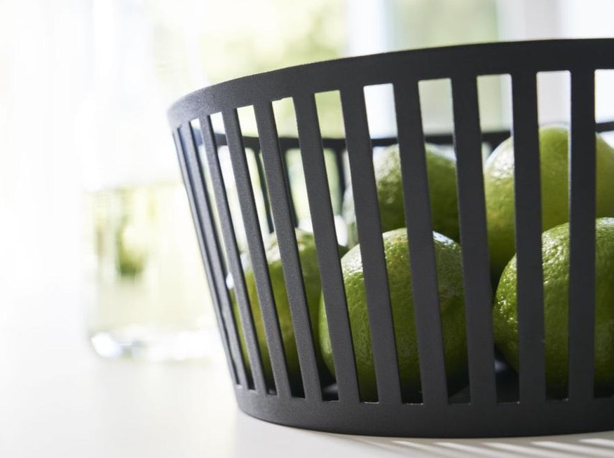 Obstschale hoch - Black