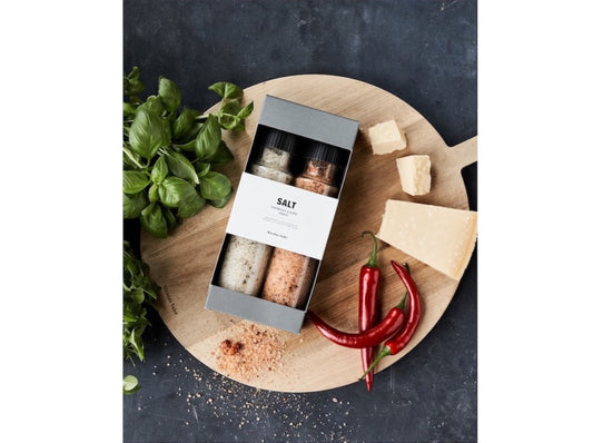 Geschenkbox - Parmesan & Basil salt & Chilli salt, 2er-Set