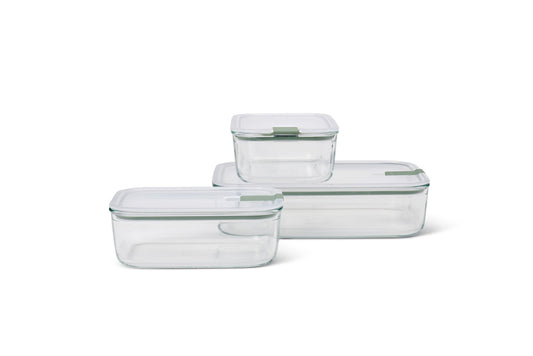 Frischhaltedose easyclip 3er - Set groß - Glas
