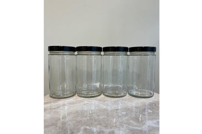 4er Set Vorratsglas rund inkl. Deckel - 720ml
