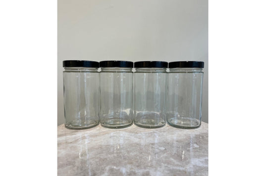 4er Set Vorratsglas rund inkl. Deckel - 720ml