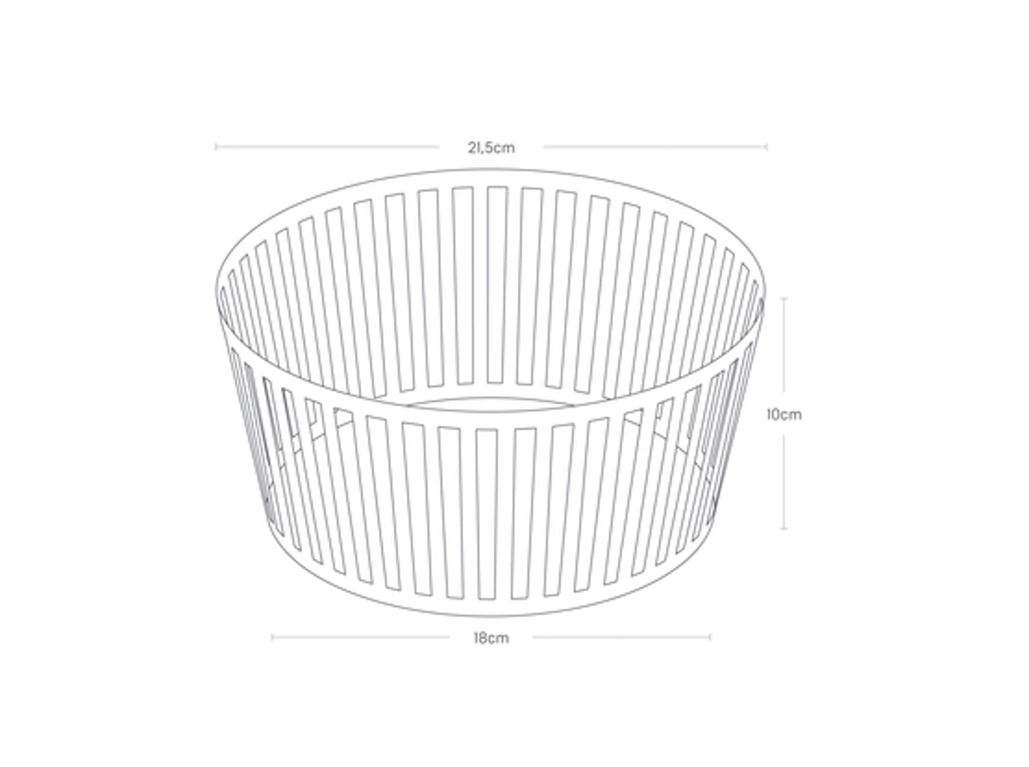 Obstschale hoch - Black