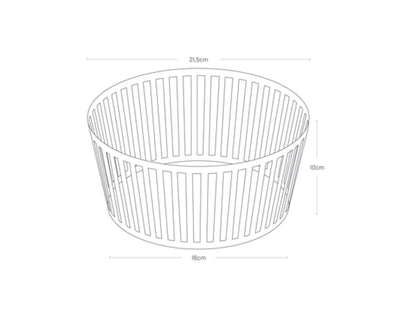 Obstschale hoch - Black