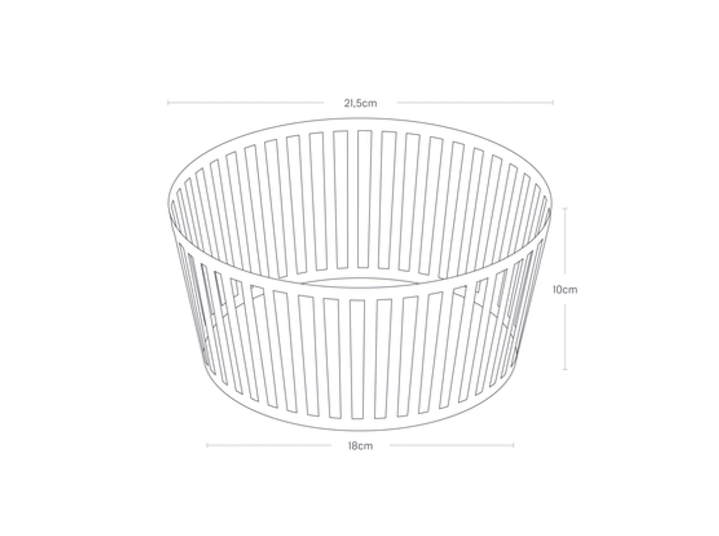 Obstschale hoch - White