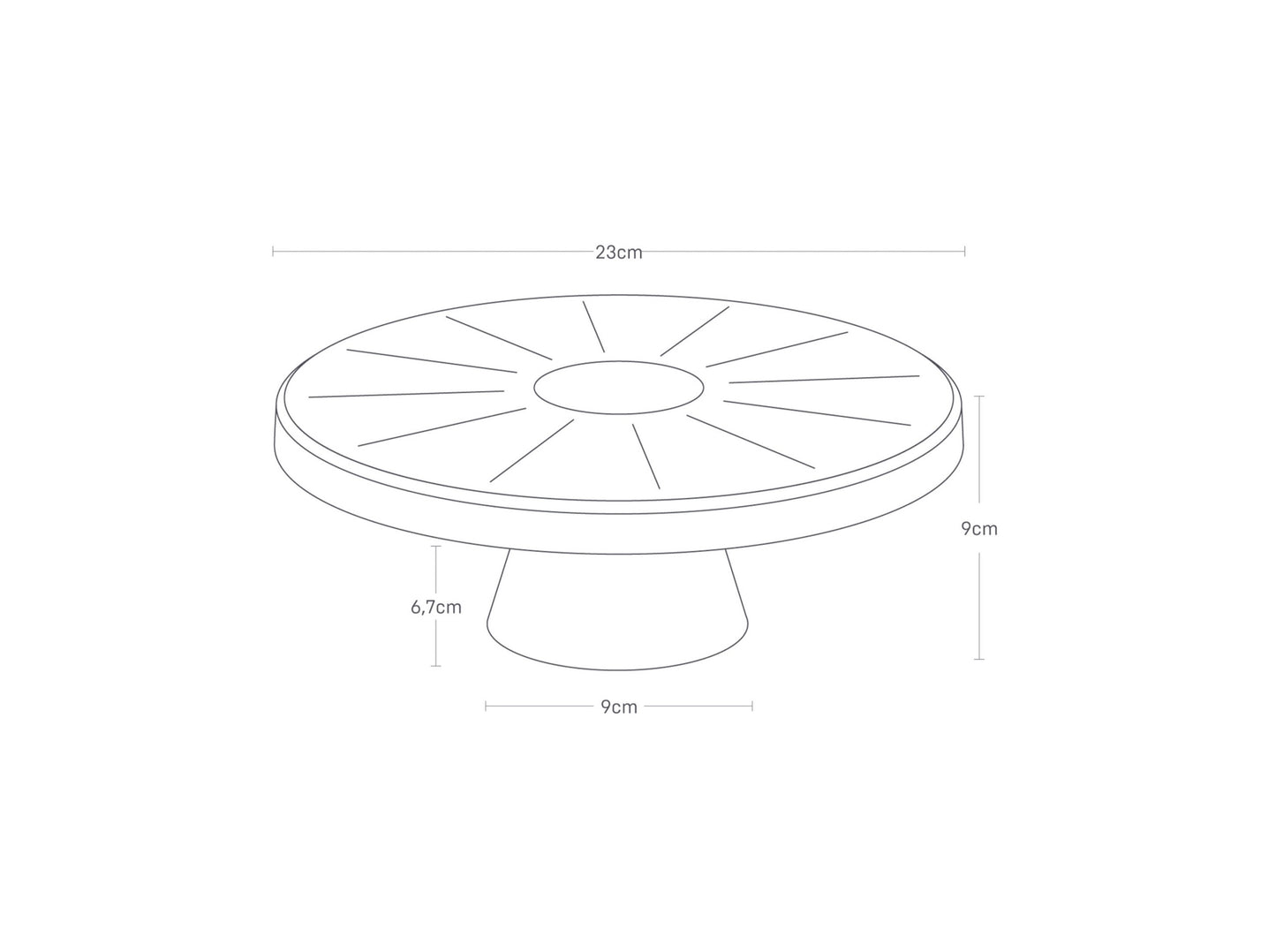 Tower Kuchenständer White