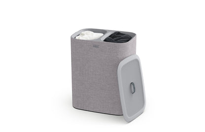 Tota 90L Dual Wäschekorb, grau