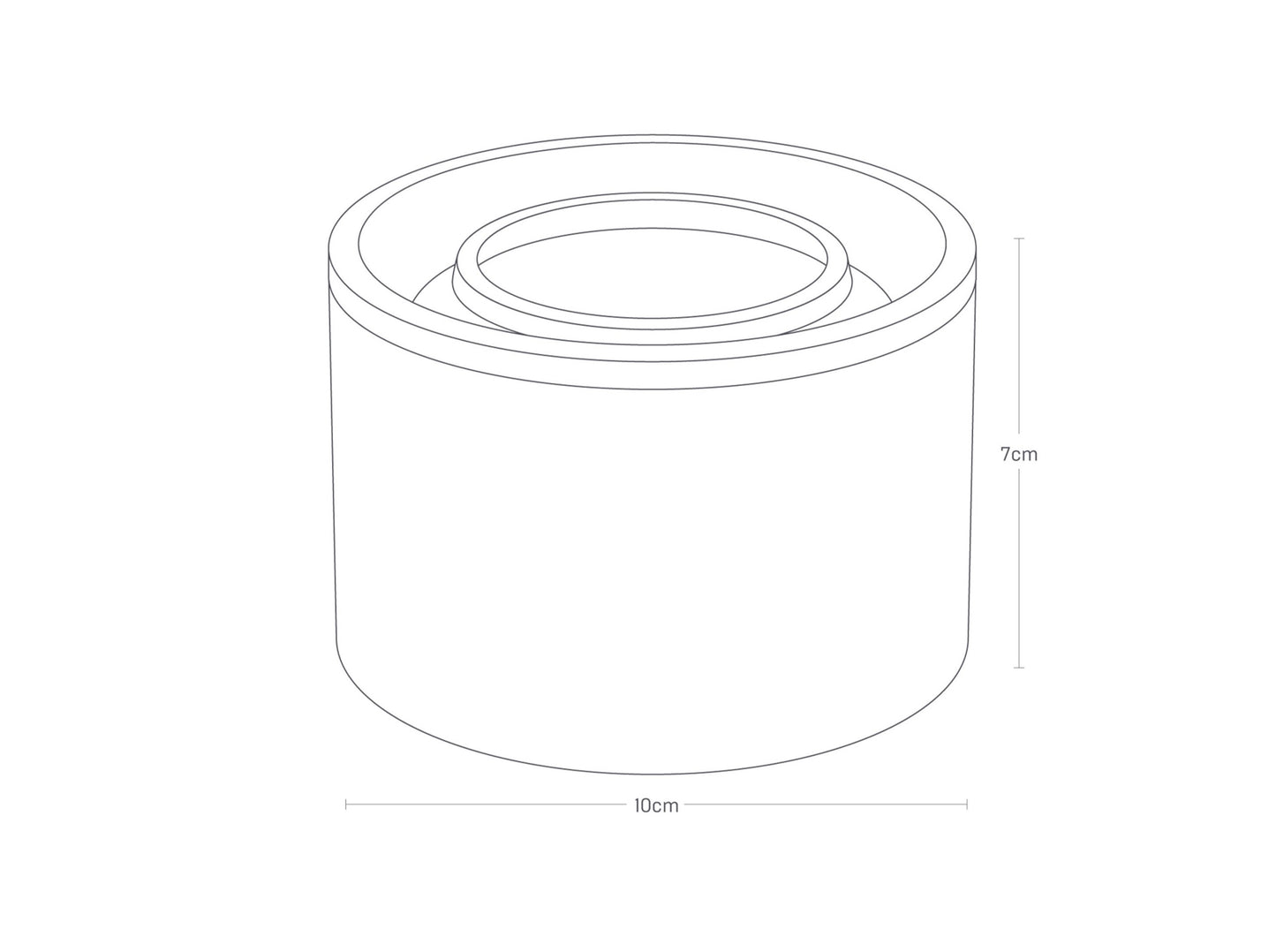 Tower Keramik-Aufbewahrungsbehälter Black S