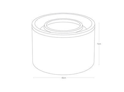 Tower Keramik-Aufbewahrungsbehälter Black S