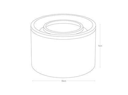 Tower Keramik-Aufbewahrungsbehälter White S