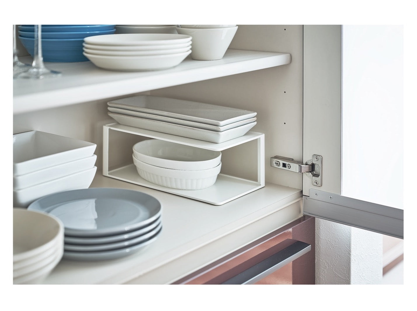 Rechteckiges Geschirrregal - White