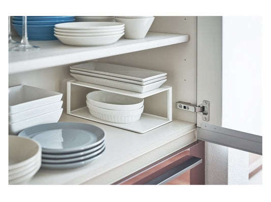 Rechteckiges Geschirrregal - White