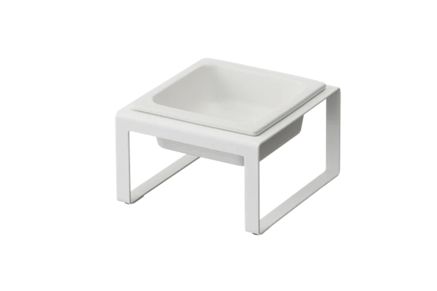 Futternapf Single White