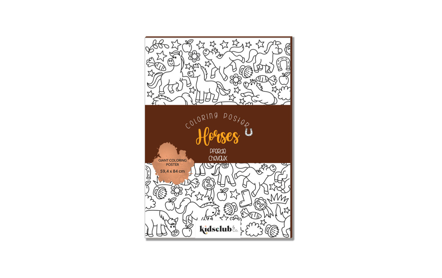 Ausmalposter "Pferde" - Malen & Kreativität für Kinder