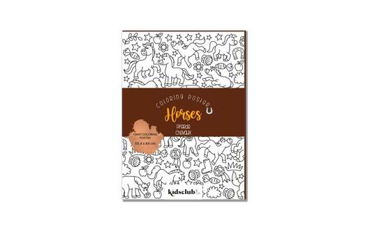 Ausmalposter "Pferde" - Malen & Kreativität für Kinder