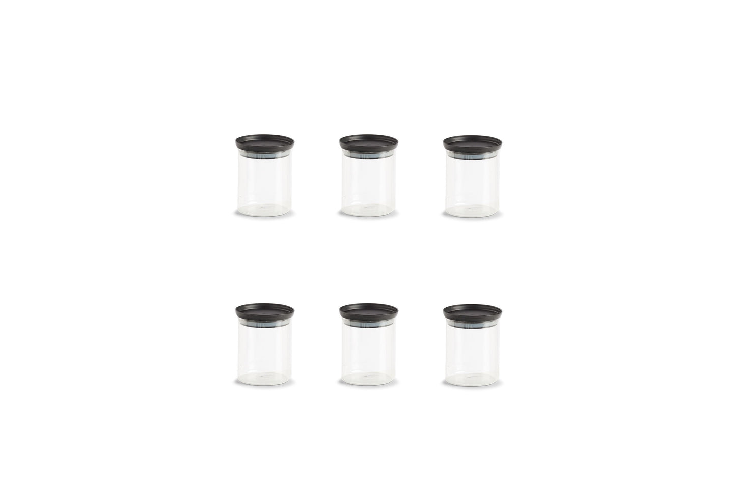 6 Vorratsgläser - 650ml