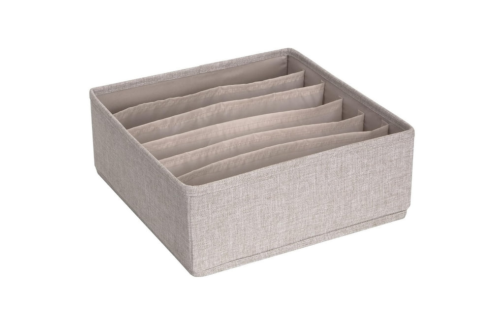 Schubladenorganizer 6 Fächer beige, large