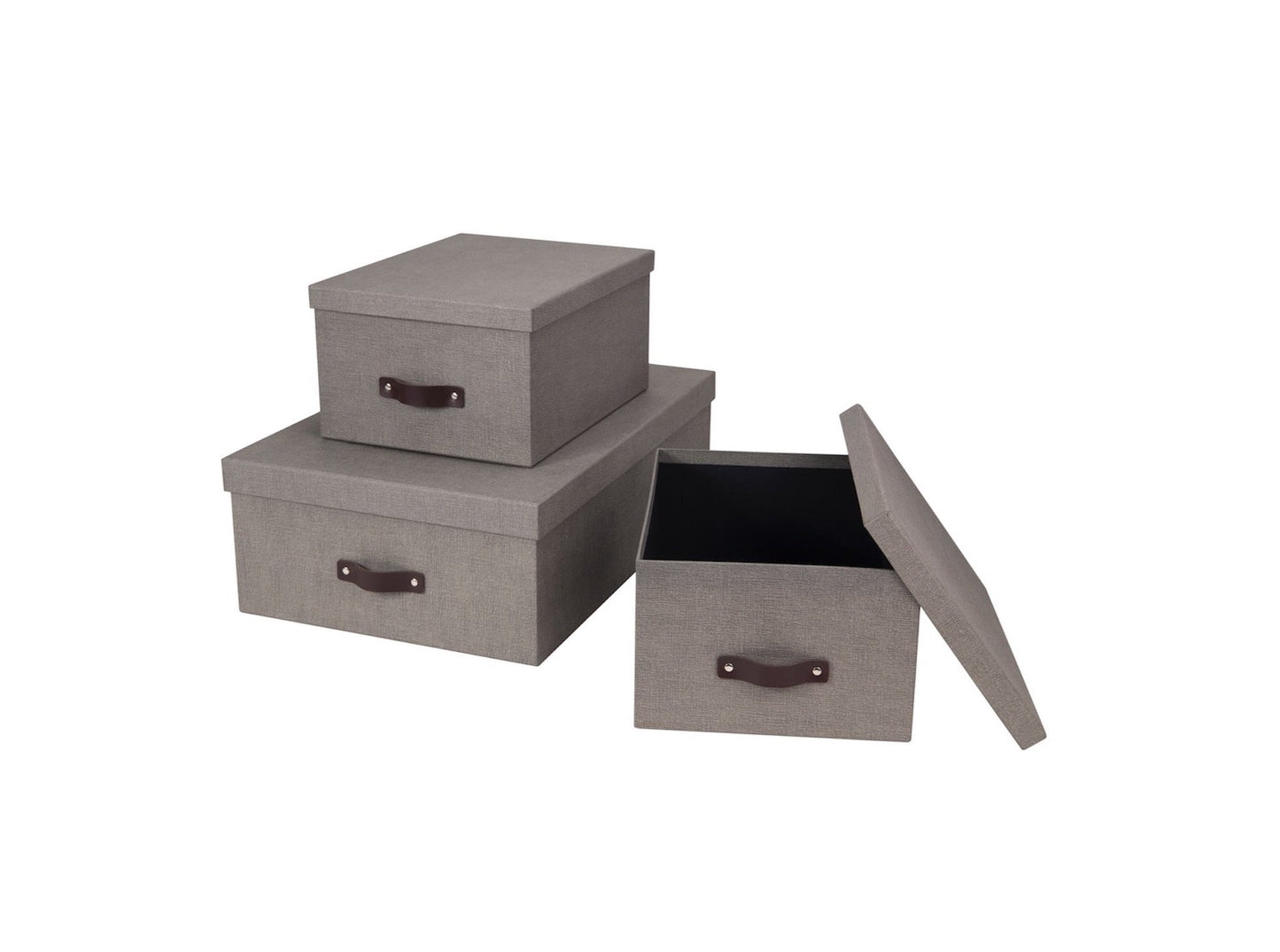 Inge Aufbewahrungsboxen 3er - Set, grau