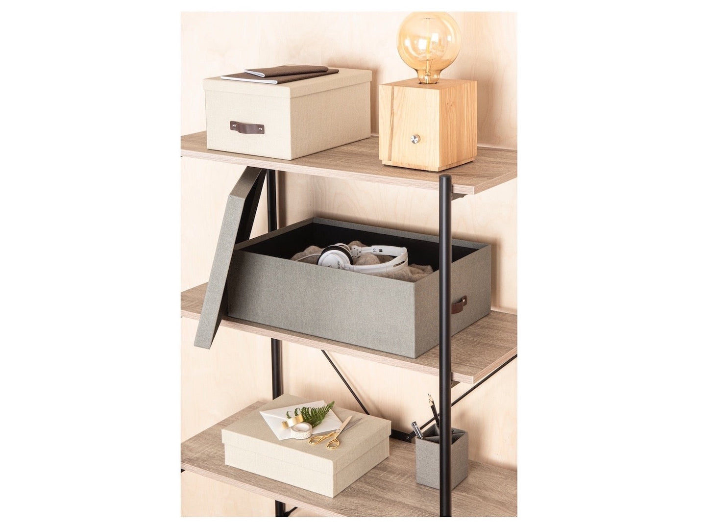 Inge Aufbewahrungsboxen 3er - Set, grau