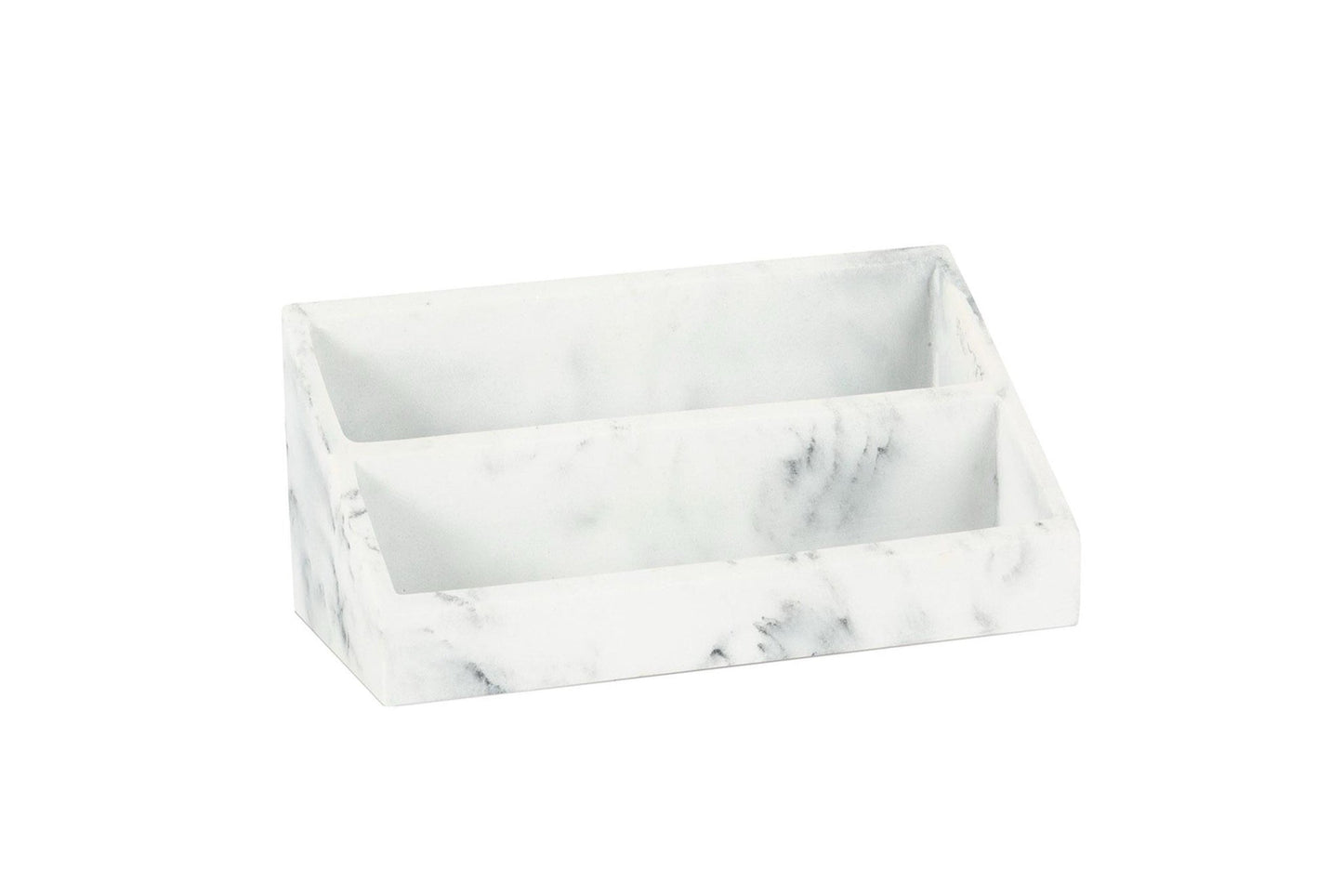 Schreibtisch-Organizer Marmor weiß