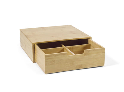 Kaffeekapseln Aufbewahrung Bambus