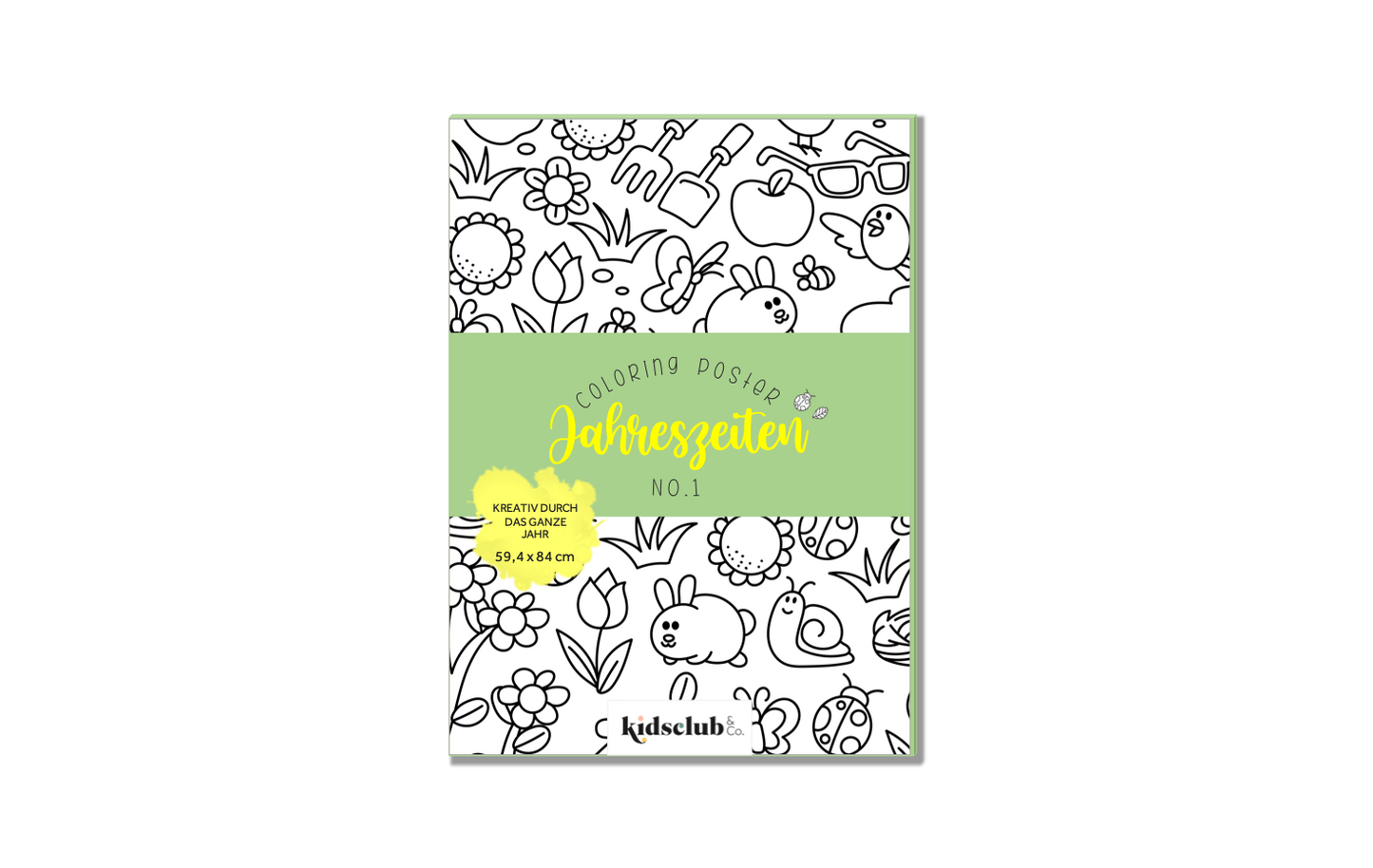 Ausmalposter No. 1 "Jahreszeiten" - Malen & Kreativität für Kinder