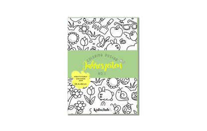 Ausmalposter No. 1 "Jahreszeiten" - Malen & Kreativität für Kinder