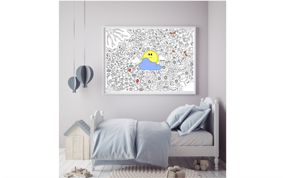 Ausmalposter No. 1 "Jahreszeiten" - Malen & Kreativität für Kinder