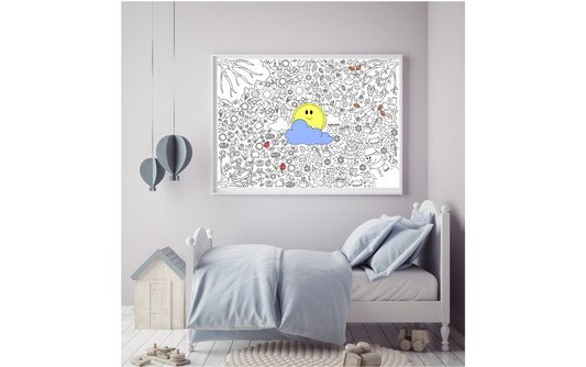 Ausmalposter No. 1 "Jahreszeiten" - Malen & Kreativität für Kinder