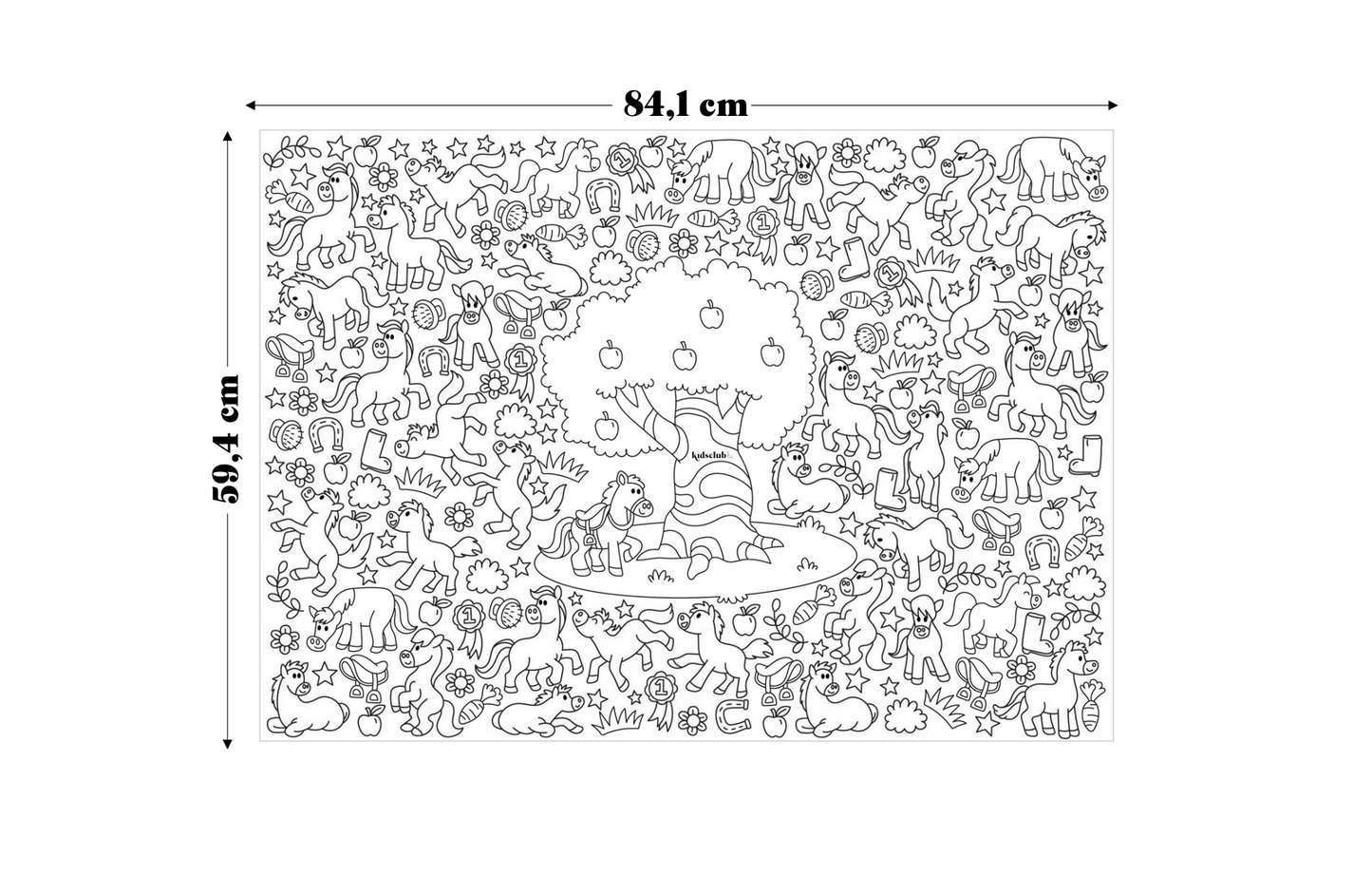 Ausmalposter No. 2 "Einhorn" - Malen & Kreativität für Kinder