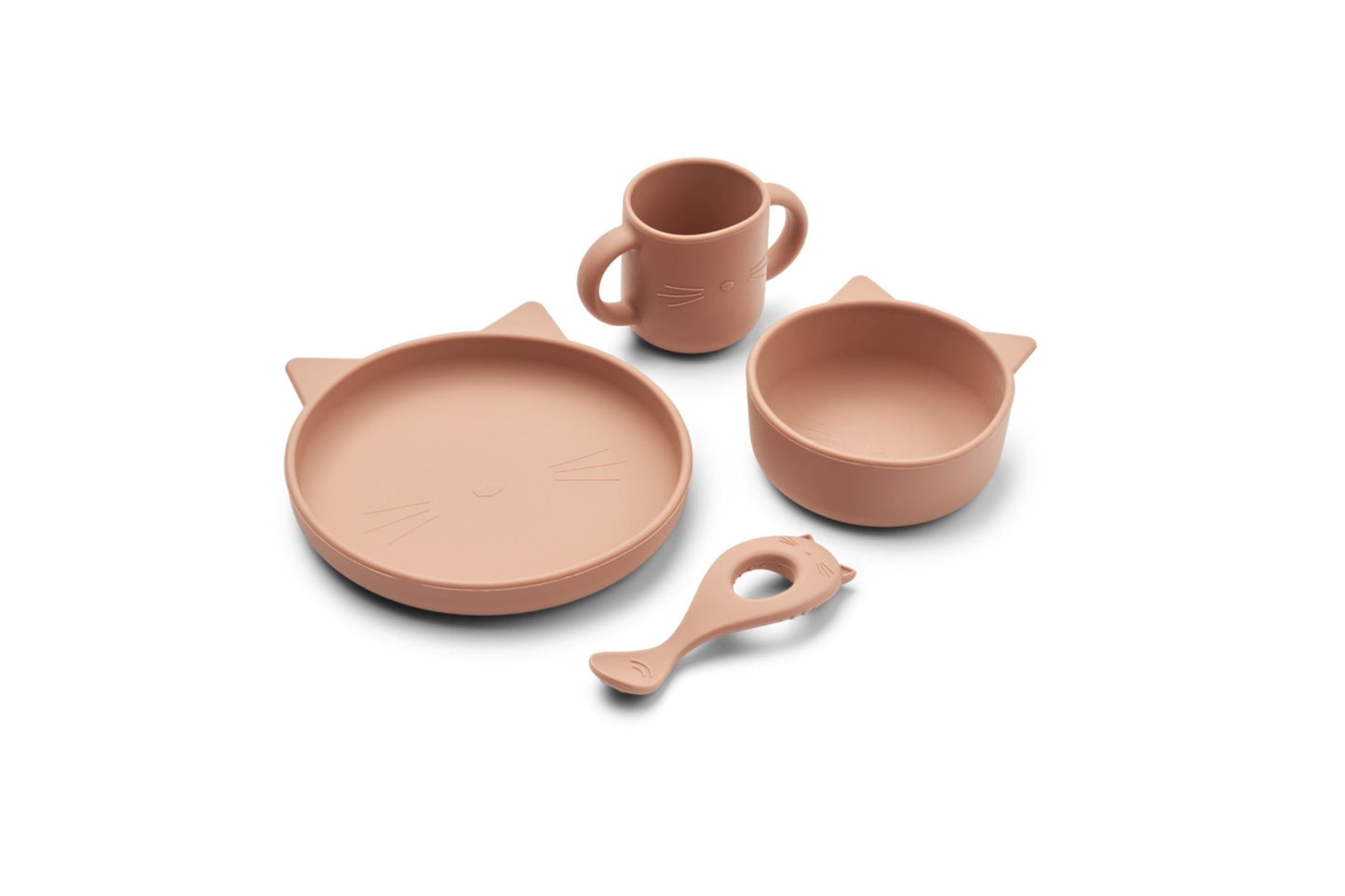 Vivi Silikongeschirr 4er - Set, Cat