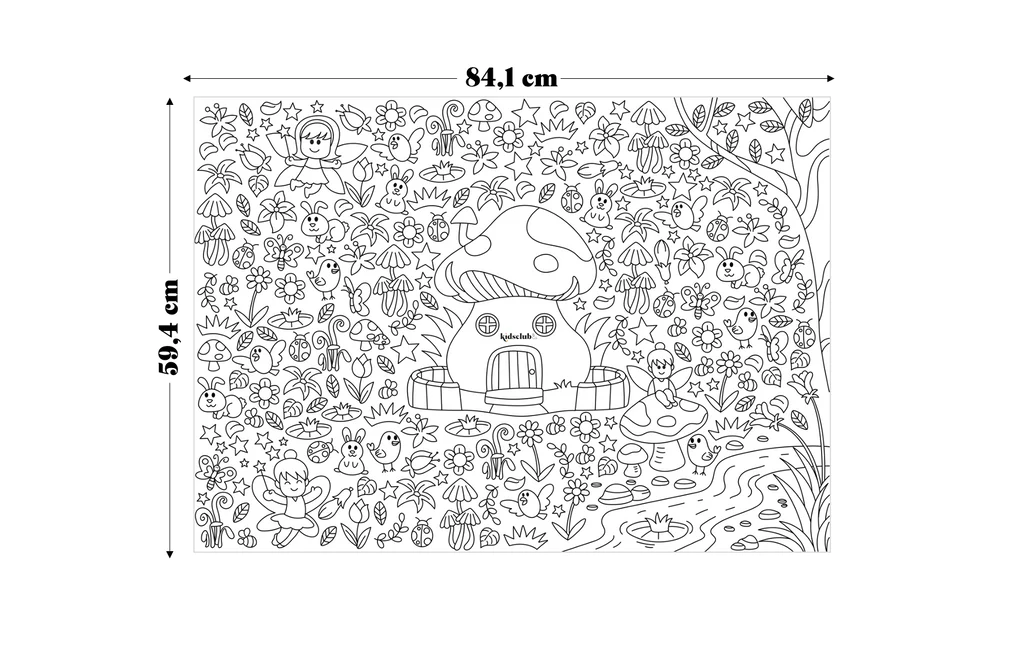 Ausmalposter "Feen" - Malen & Kreativität für Kinder