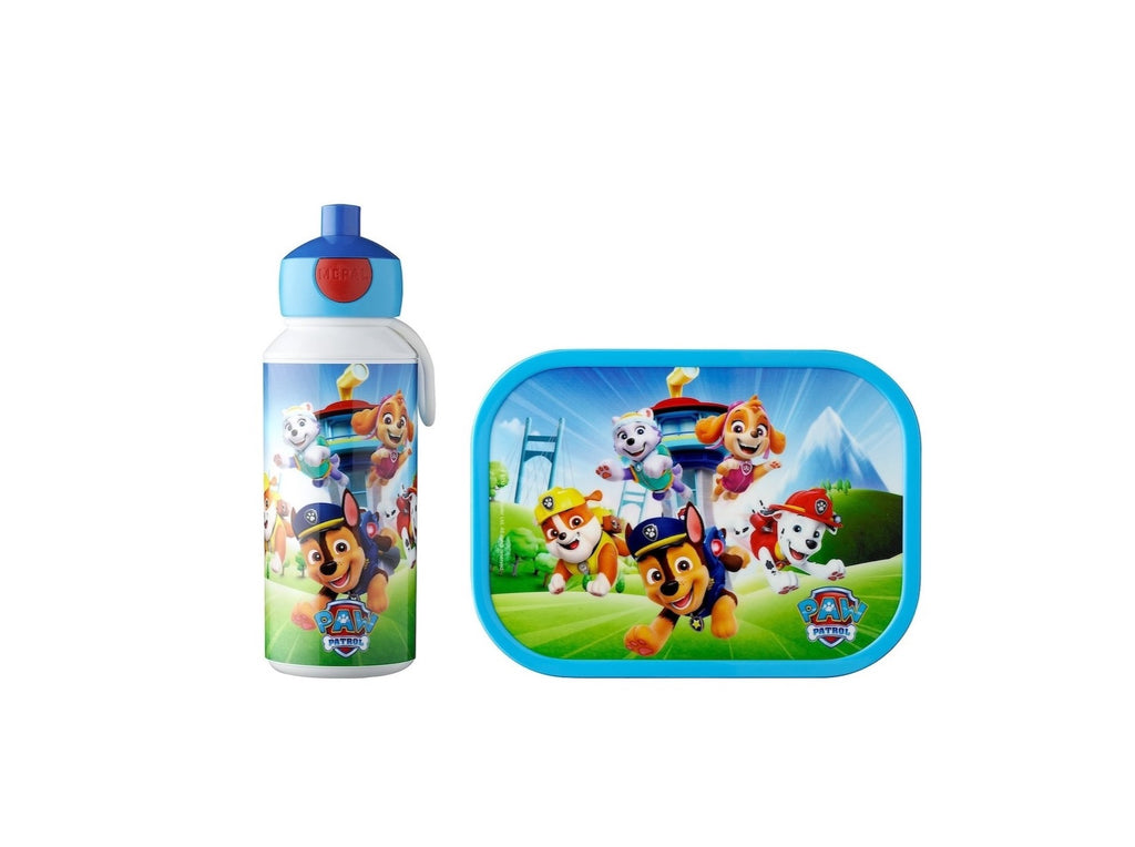 Pausenset Campus (Trinkflasche Pop-up + Brotdose) - Paw Patrol Pups