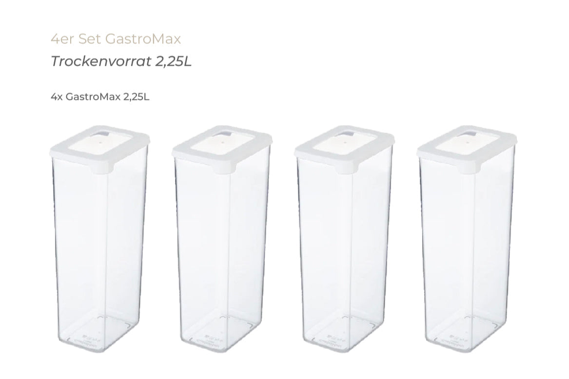 Trockenvorratsbehälter 2,25 L - 4er-Set