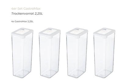 Trockenvorratsbehälter 2,25 L - 4er-Set