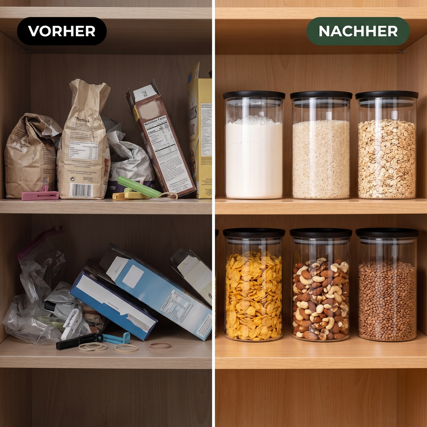 6 Vorratsgläser  - 1250ml