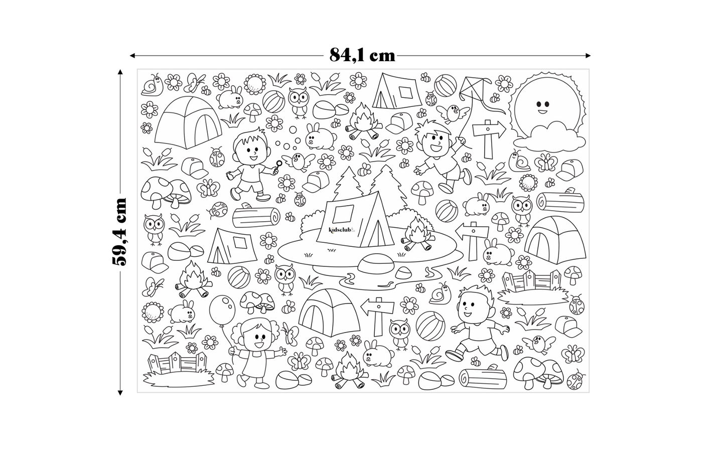 Ausmalposter „Outdoor“ - Malen & Kreativität für Kinder