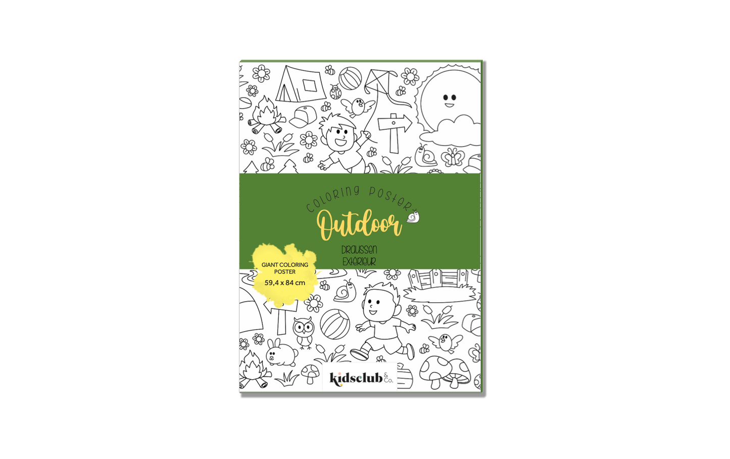Ausmalposter „Outdoor“ - Malen & Kreativität für Kinder