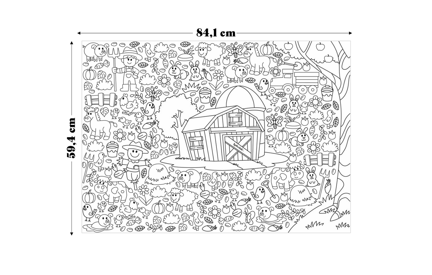 Ausmalposter „Bauernhof“ - Malen & Kreativität für Kinder