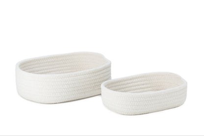 Aufbewahrungskörbe Set WHITE