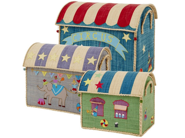 RICE Spielzeugkorb Circus-'Elefant'-Medium