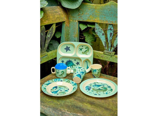 Melamin Kinderteller Dino