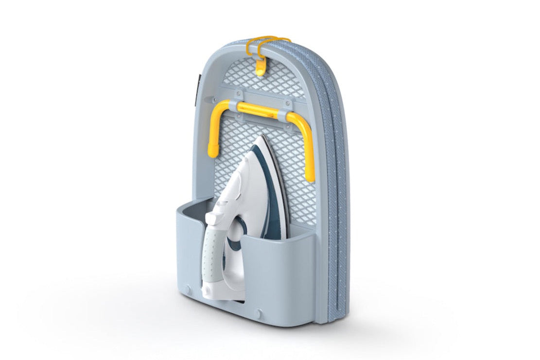 Pocket Klappbares Tisch-Bügelbrett, grau